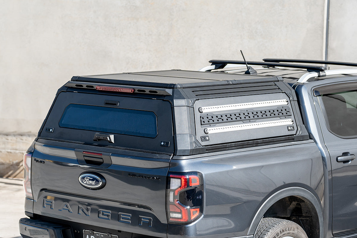 BCX-RX Sealed Black Aluminium Tub Canopy for NEXT GEN Ford Ranger 2022-2025