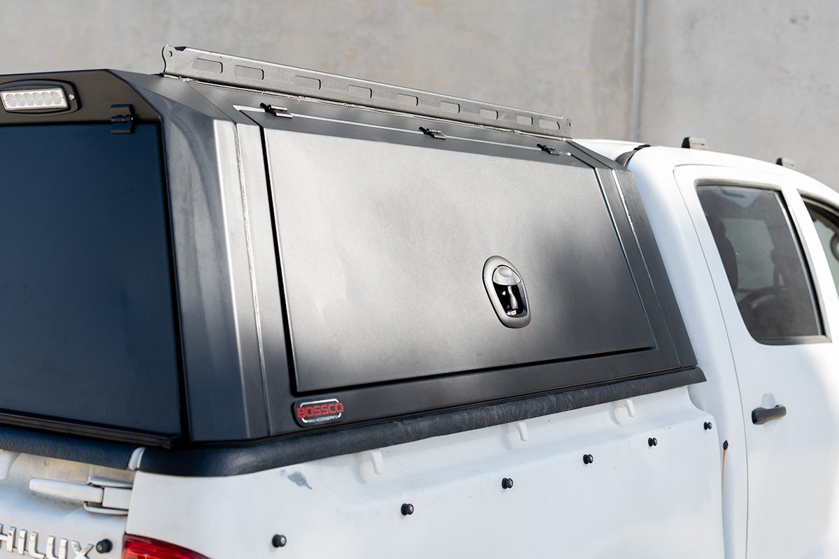 BCX-R Black Aluminium Tub Canopy for Toyota Hilux N70 2005-2015 J-Deck Models