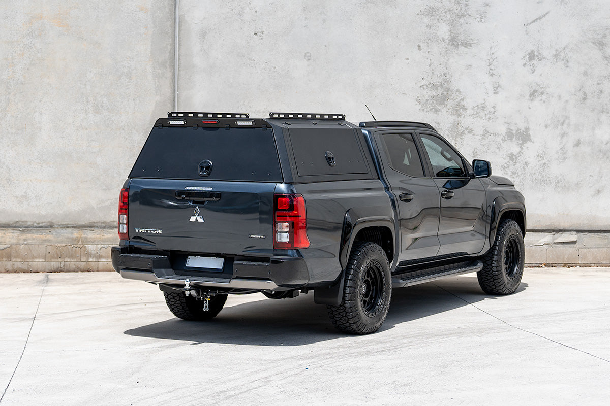BCX-R Black Aluminium Tub Canopy for Mitsubishi Triton MV 2023-2025