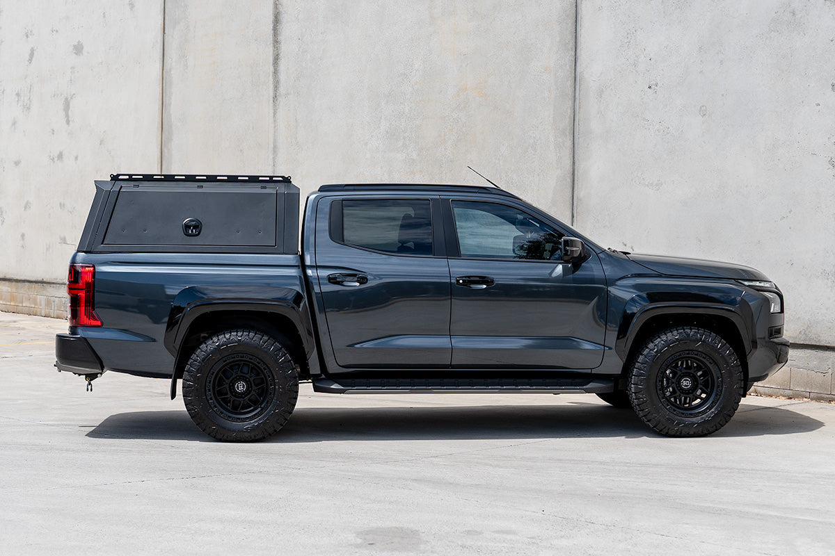 BCX-R Black Aluminium Tub Canopy for Mitsubishi Triton MV 2023-2025
