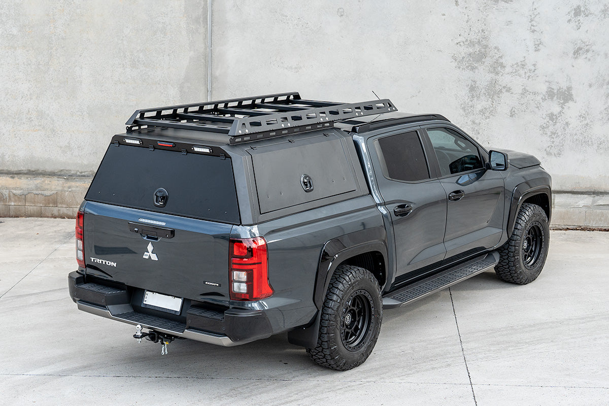 BCX-R Black Aluminium Tub Canopy for Mitsubishi Triton MV 2023-2025