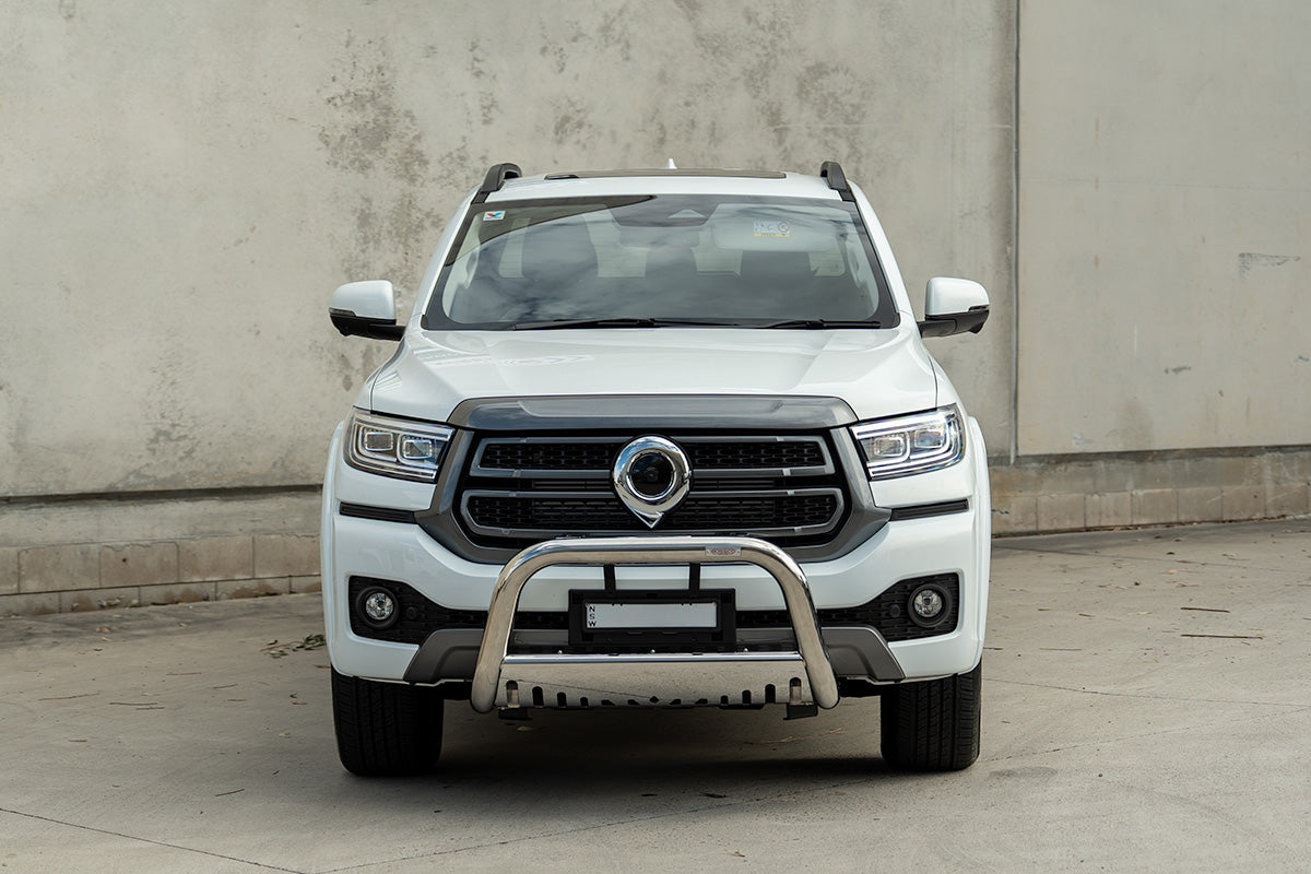 Stainless Steel Nudge bar with Bash Plate suitable for GWM Great Wall Cannon 04/2022 -2026