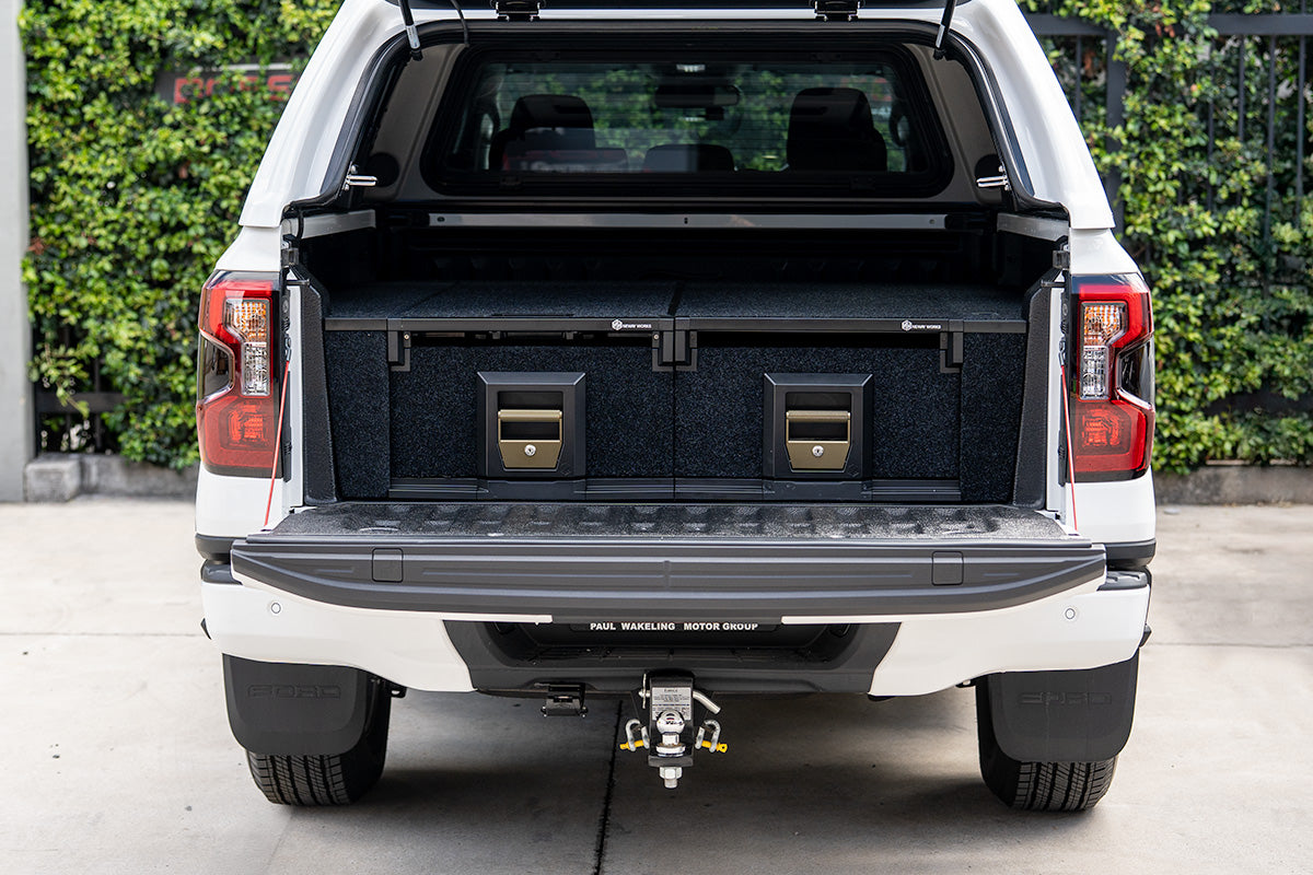 Dual Drawer Ute Tub Drawer System for Ford Ranger NG P703 2022-2024