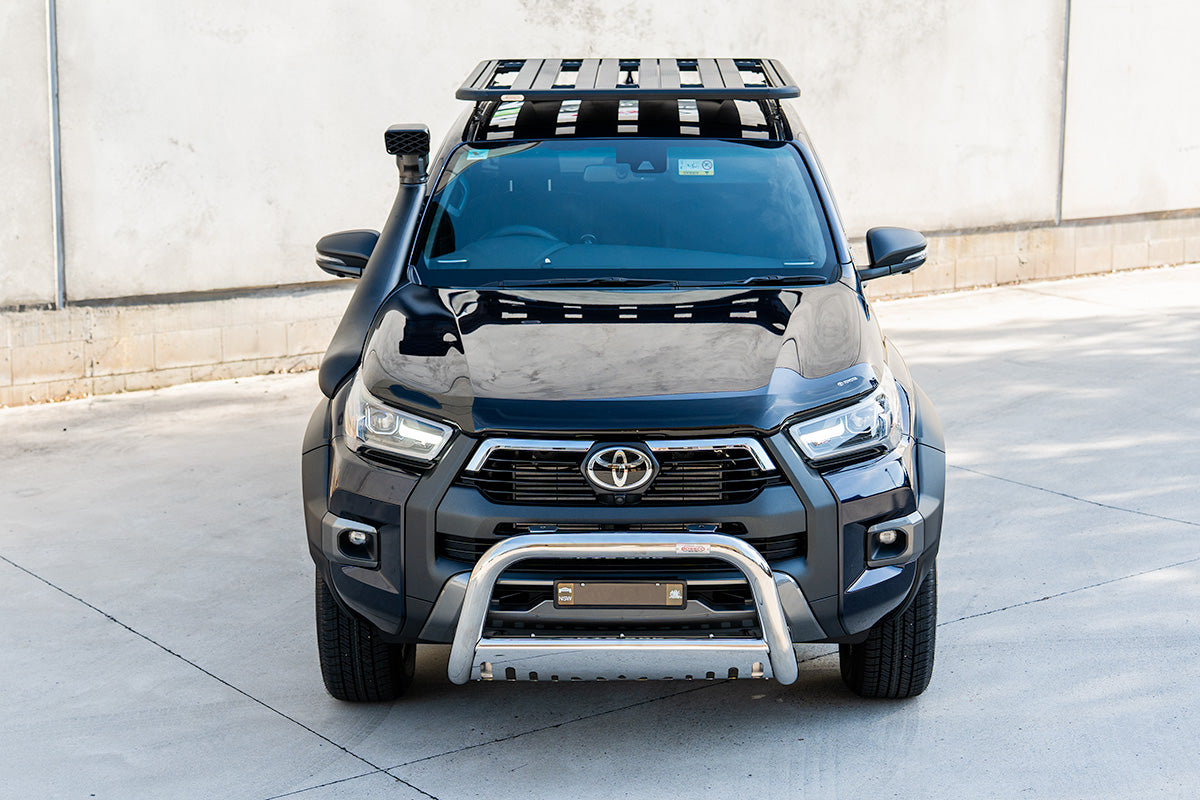 Stainless Steel Low Nudge Bar with Skid Plate suitable for Toyota Hilux 2020 - 2024