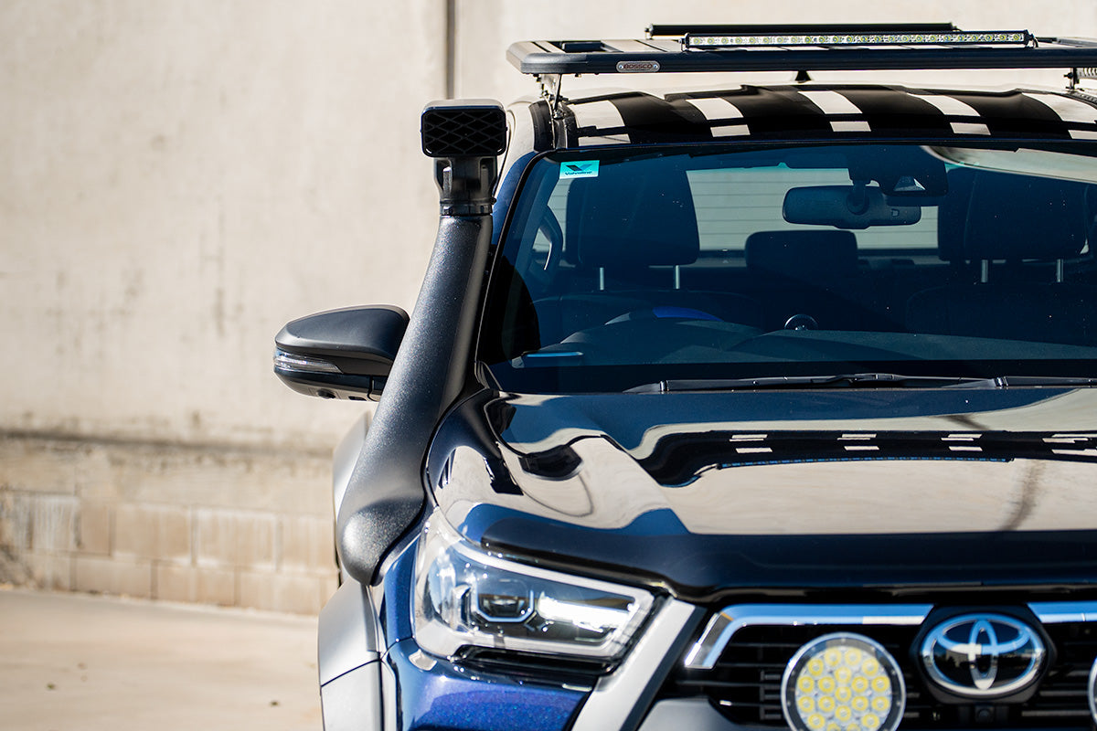 Black Snorkel Air Intake Kit suitable for Toyota Hilux 2.8L 2015+