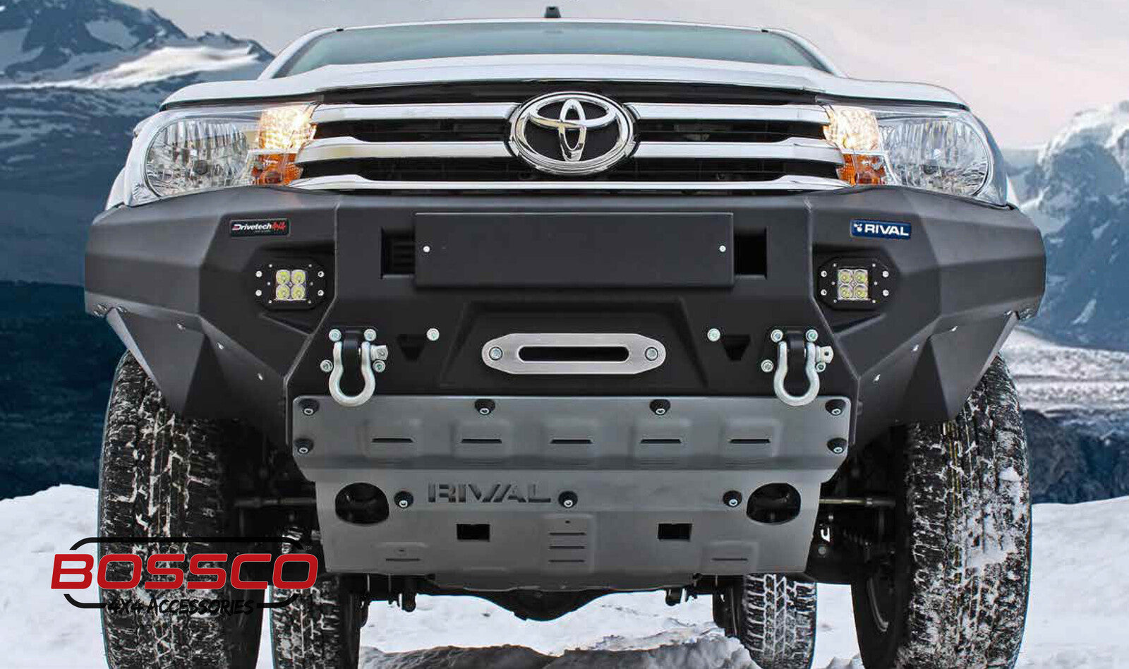 RIVAL BAR- PREMIUM ALLOY FULL BUMPER REPLACEMENT BULL BAR- TOYOTA HILUX REVO (2015-18 PRE-FACELIFT)