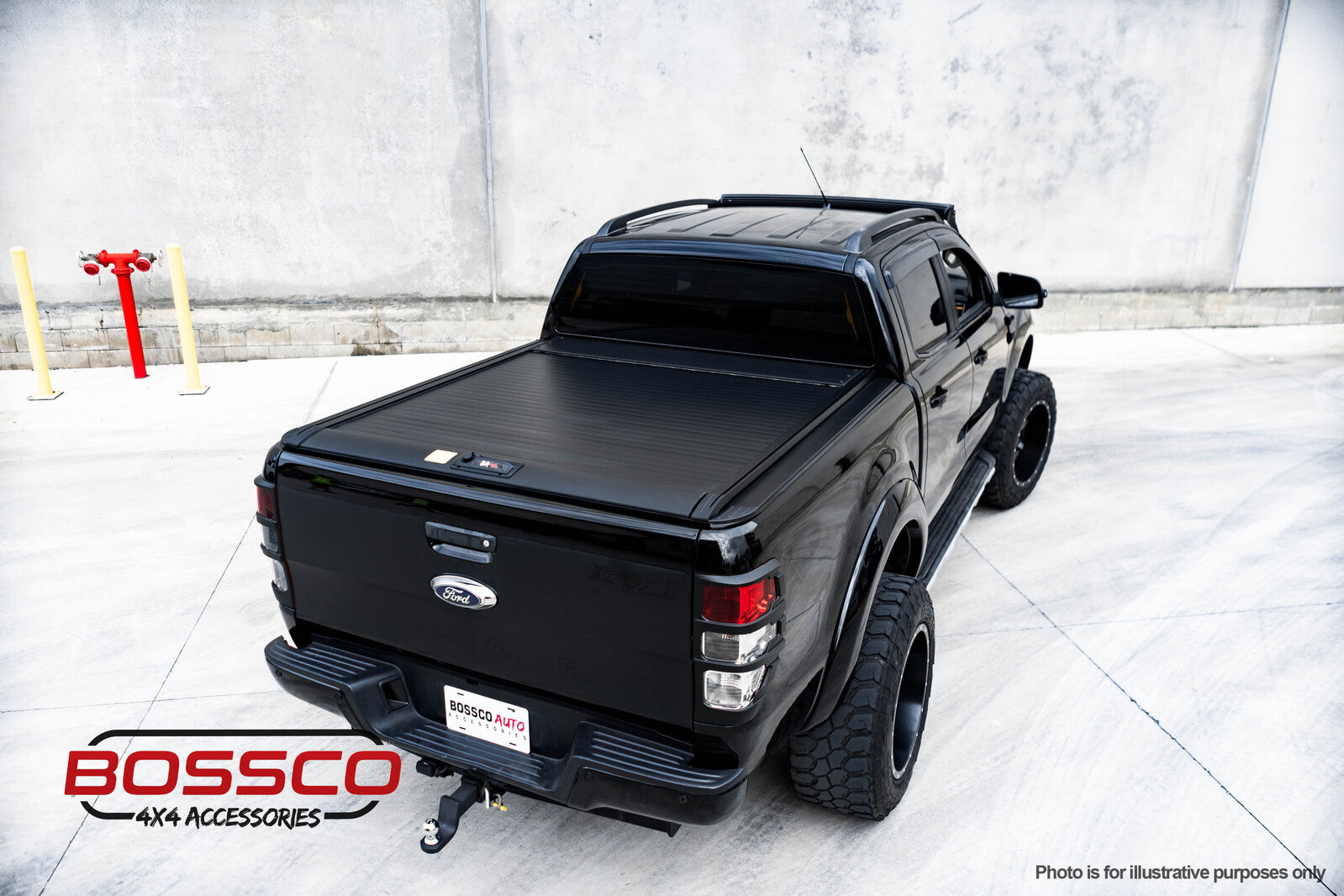 Electric Retractable Roller Shutter Tonneau Lid Suitable For Ford Ranger 2012-2020 W/ Buttons