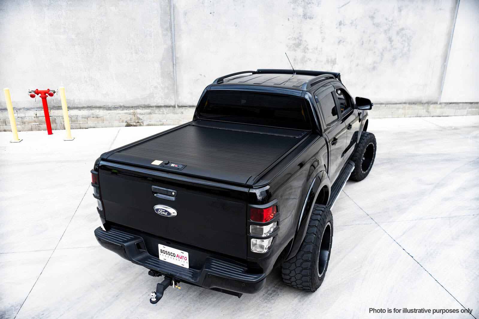 Electric Retractable Roller Shutter Tonneau Lid Suitable For Ford Ranger 2012-2020 W/ Buttons