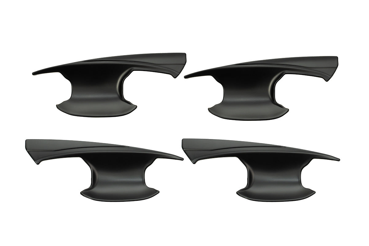 Black Door Handle Bowl Covers Protectors Suitable For Mitsubishi Triton MV 2024+
