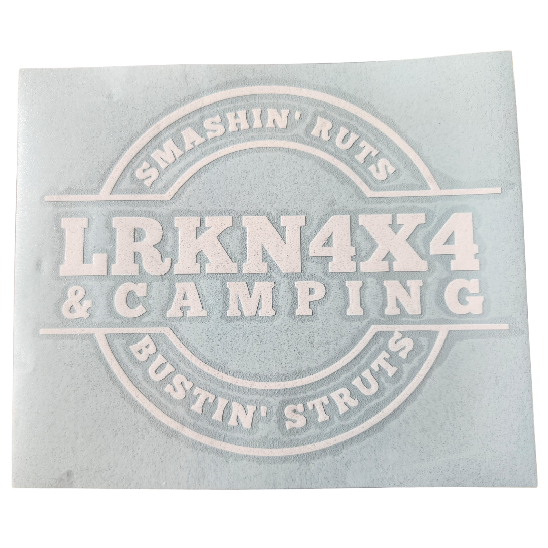 Smashin Ruts Bustin Struts Die Cut sticker - white 15cm