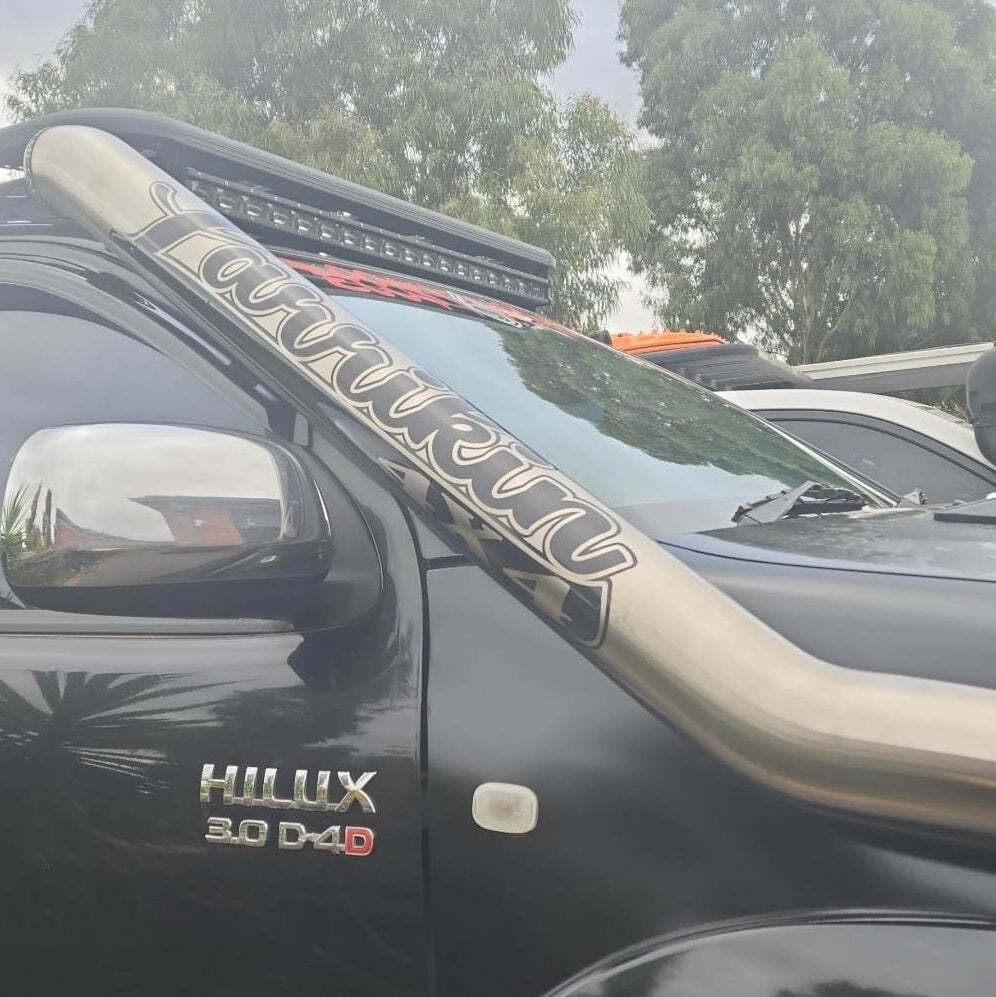 Window/Snorkel Banner Stickers 85cm x 18cm Black