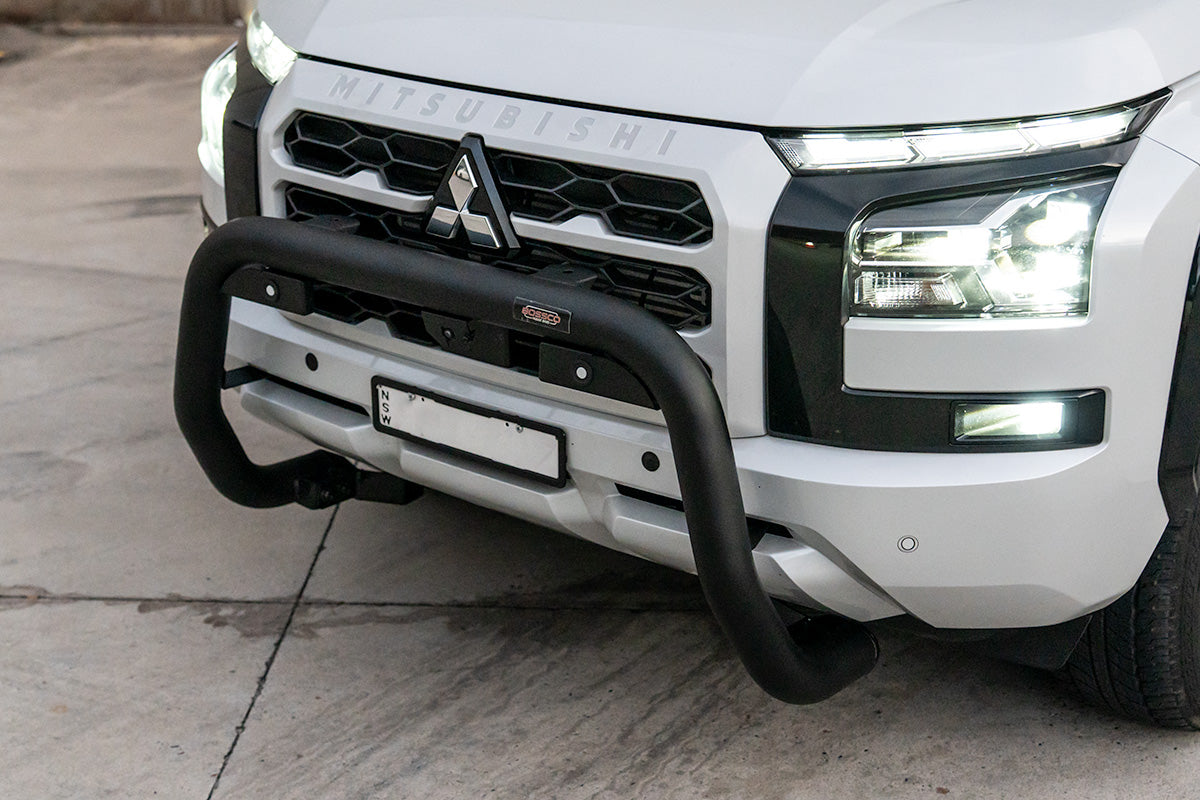 Sensor Compatible Black Nudge Bar Suitable For Mitsubishi Triton MV 2023 – 2025