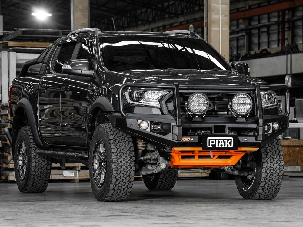 Elite Loop Bar (Black Recovery Points & Orange Bash Plate) for Ford Ranger (6/2015 to 5/2021)