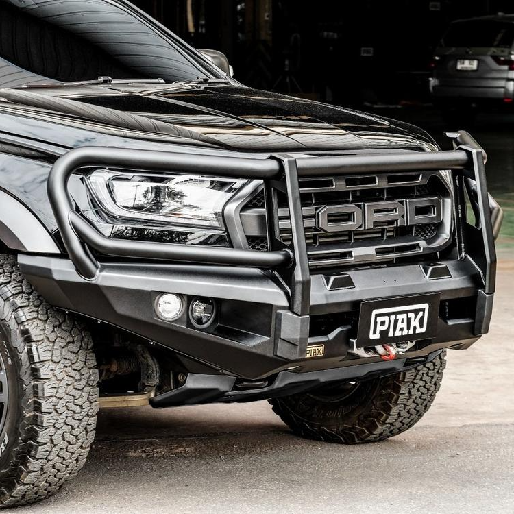 Elite Loop Bullbar (Black Recovery Points & Bash Plate) for Ford Ranger Raptor PX MKIII 07/2018 - 04/2022