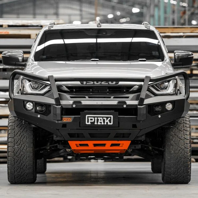 Elite Loop Bar (Black Recovery Points & Orange Bash Plate) for Isuzu D-Max (7/2020 to 10/2023)