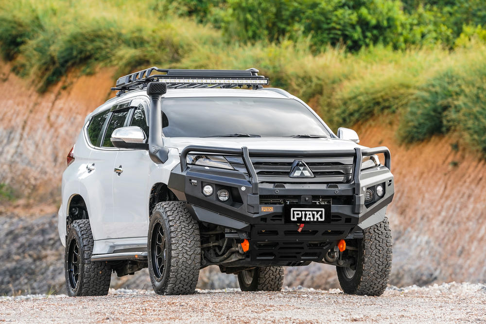 Elite Loop Bar (Black Recovery Points & Bash Plate) for Mitsubishi Pajero Sport QE & QF (8/2020 to 2/2024)