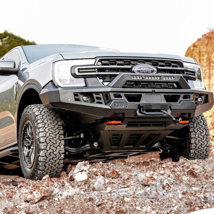 Genesis No Loop Bullbar (Orange Recovery Points & Black Bash Plate) for Ford Ranger / Everest 2022+