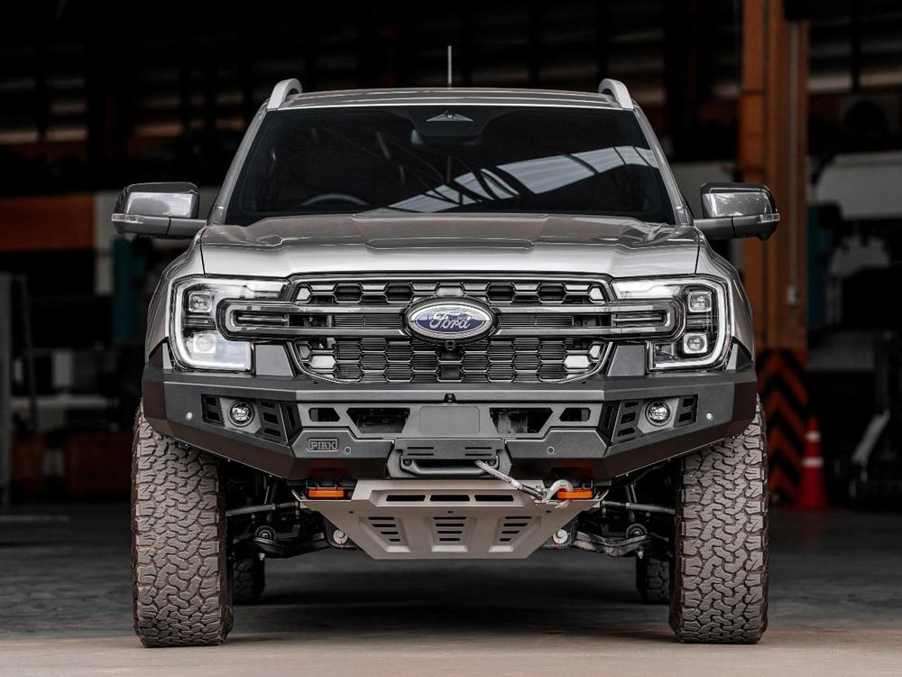 Genesis No Loop Bullbar (Orange Recovery Points & Grey Bash Plate) for Ford Ranger / Everest 2022+