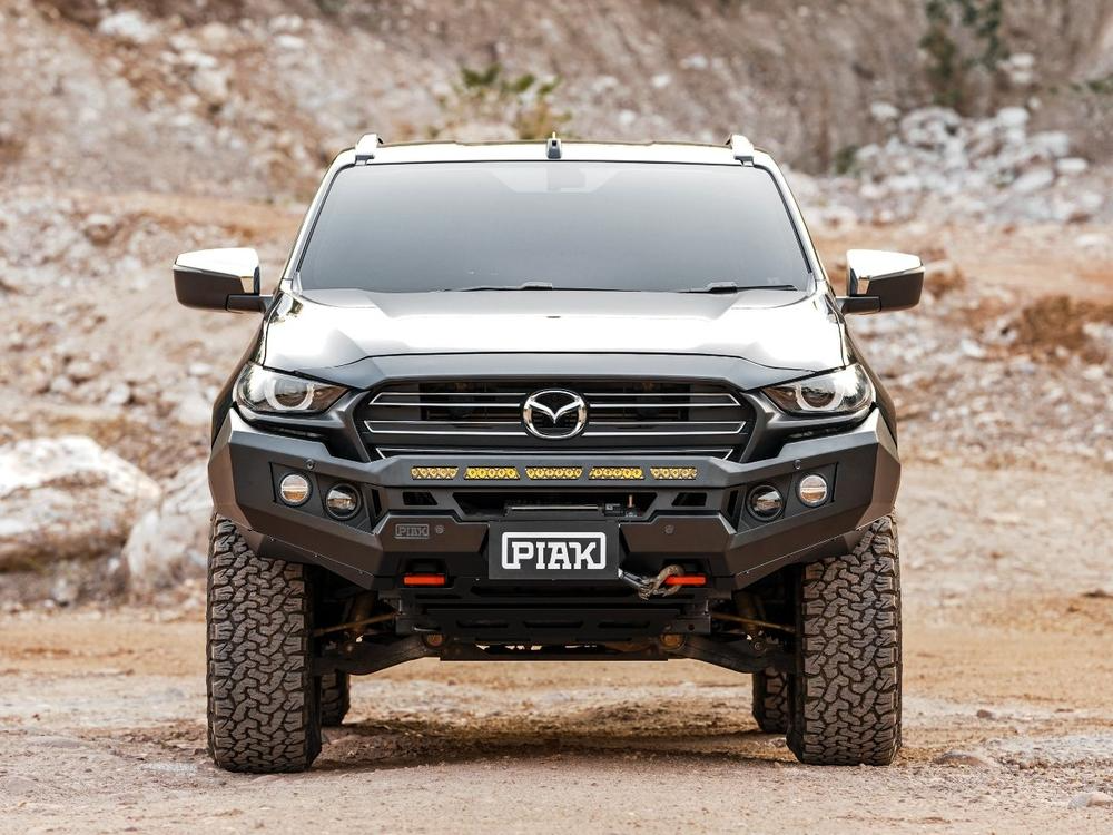 Elite No Loop Bar (Black Recovery Points & Bash Plate) for Mazda BT-50 (7/2020+)