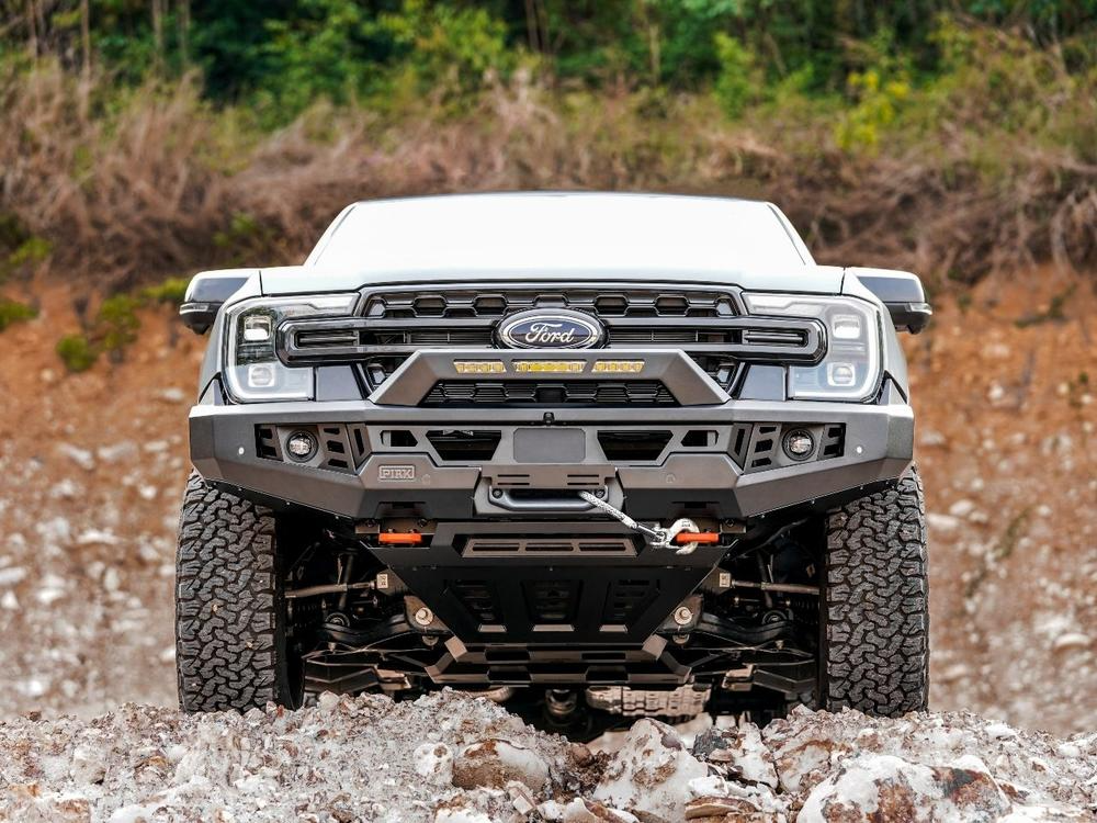 Genesis No Loop Bar (Orange Recovery Points & Black Bash Plate) for Ford Ranger (5/2022 on) & Everest (6/2022 on)
