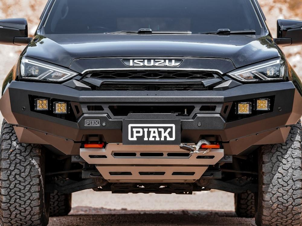 Genesis No Loop Bar (Orange Recovery Points & Grey Bash Plate) for Isuzu MU-X (6/2021+)