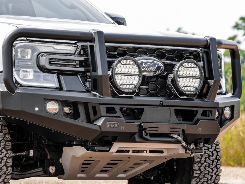 Genesis Loop Bullbar (Black Recovery Points & Grey Bash Plate) for Ford Ranger / Everest 2022+