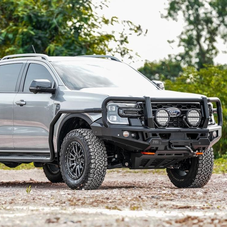 Genesis Loop Bullbar (Orange Recovery Points & Black Bash Plate) for Ford Ranger / Everest 2022+