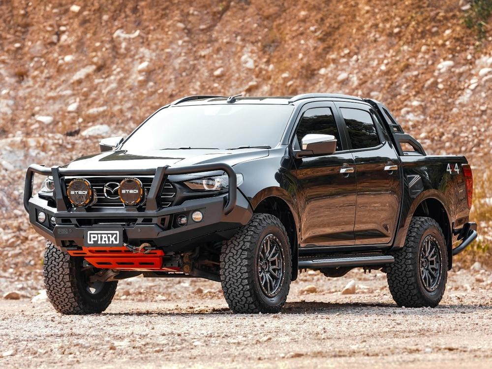 Genesis Loop Bar (Black Recovery Points & Orange Plate) for Mazda BT-50 (7/2020+)