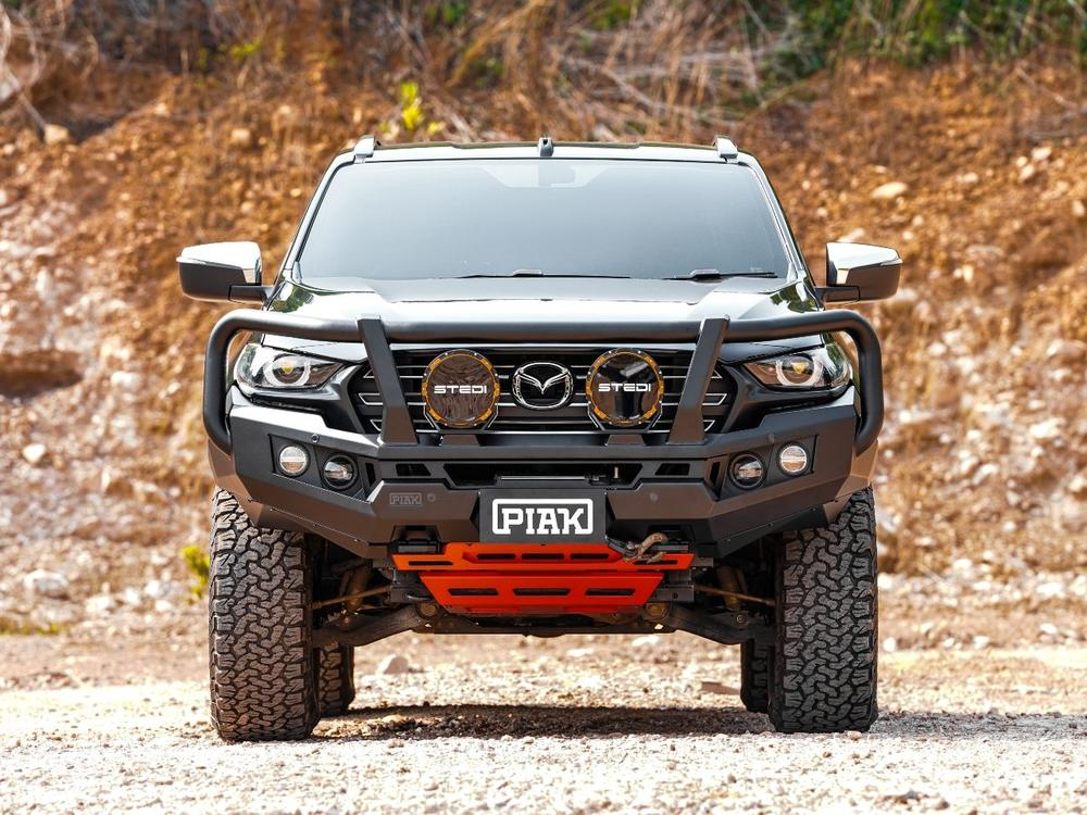 Genesis Loop Bar (Black Recovery Points & Orange Plate) for Mazda BT-50 (7/2020+)