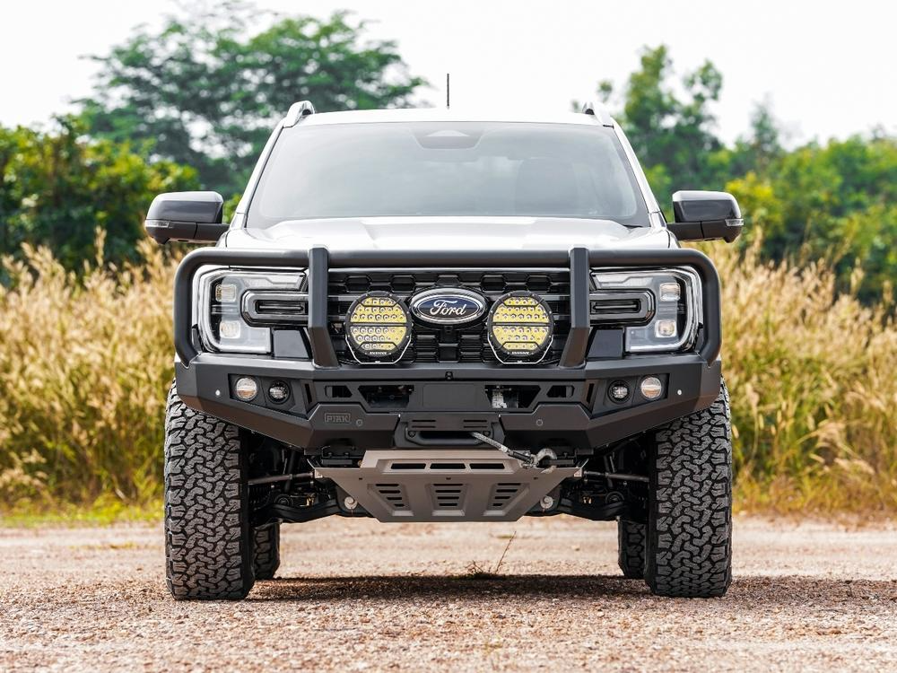 Genesis Loop Bar (Black Recovery Point & Grey Radiator Plate) for Ford Ranger (5/2022+) & Everest (6/2022+)