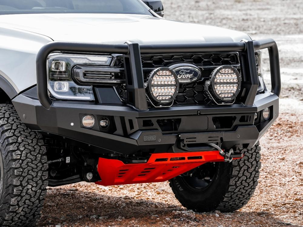 Genesis Loop Bar (Black Recovery Points & Orange Bash Plate) for Ford Ranger (5/2022 on) & Everest (6/2022 on)