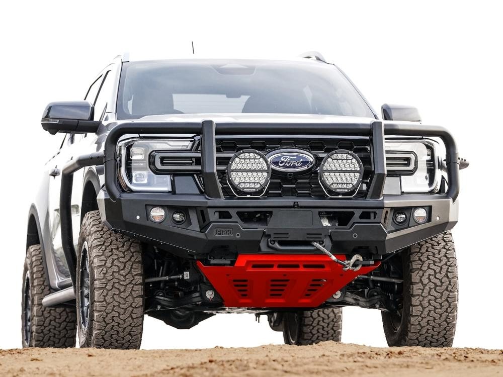 Genesis Loop Bar (Black Recovery Points & Orange Bash Plate) for Ford Ranger (5/2022 on) & Everest (6/2022 on)