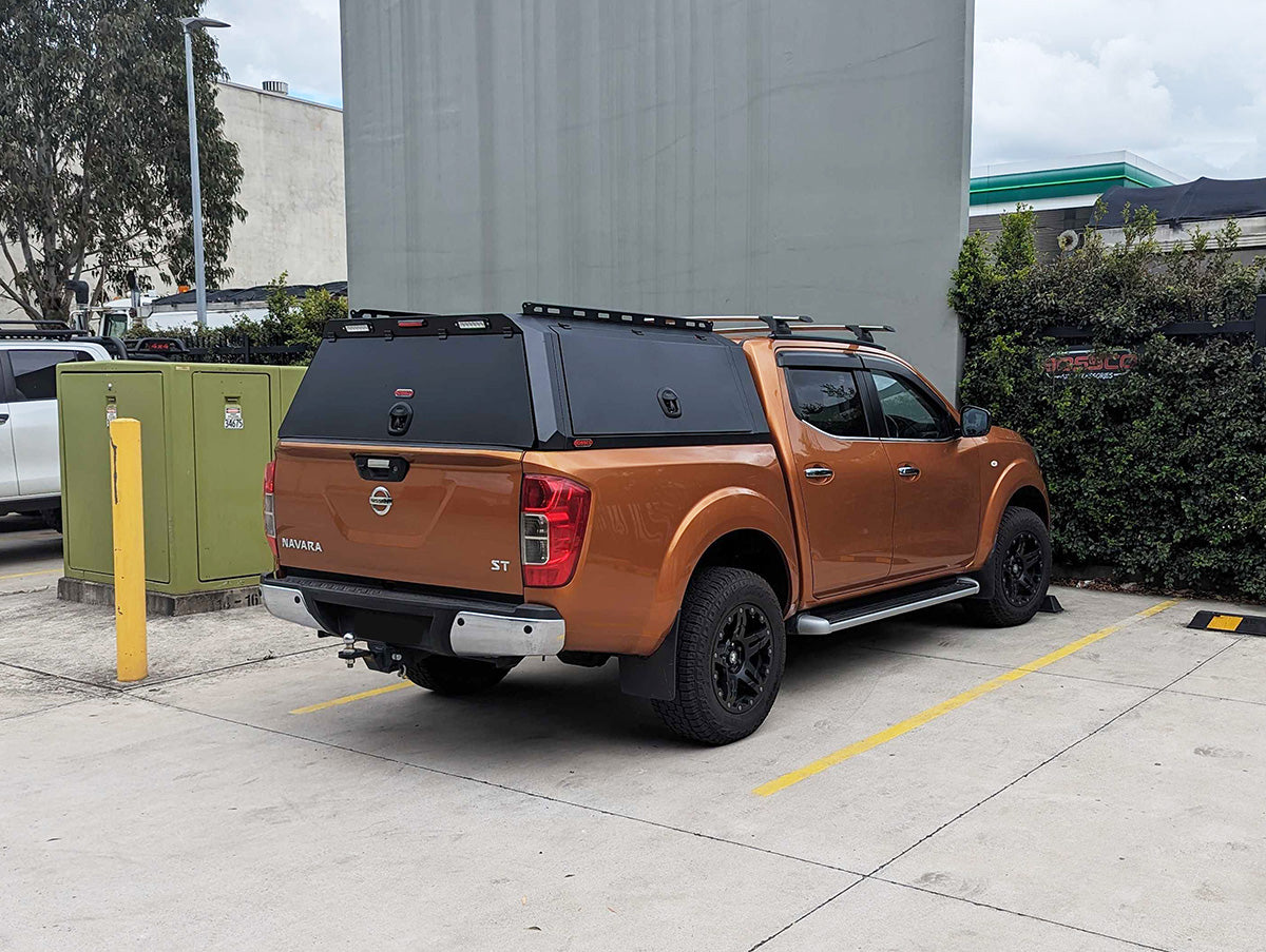 BCX-R Black Aluminium Tub Canopy for Nissan Navara NP300 Facelift Models 2021-2025